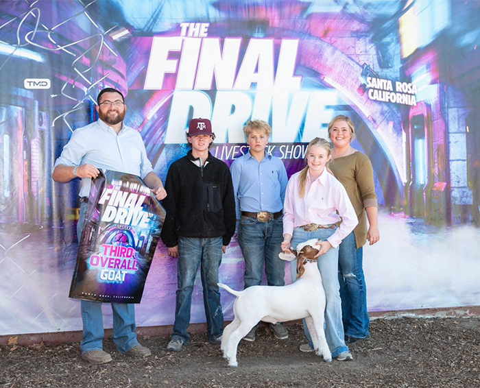 Third Overall Goat - Show B Reserve Middleweight - Show A, 2024 Final Drive Third Overall Goat - Show B<br />
Reserve Middleweight - Show A, 2024 Final Drive